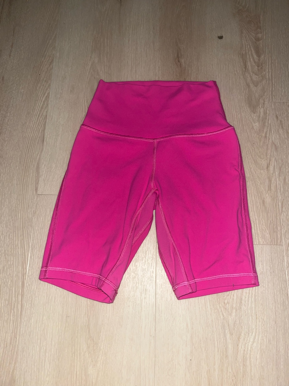 lululemon athletica Vibrant Pink High-Rise Bike Shorts